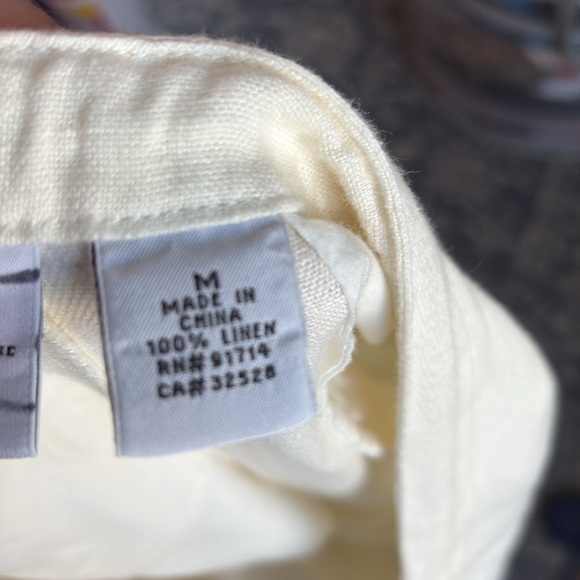 AX Armani Exchange Linen Wide Leg Pants M - Picture 7 of 9